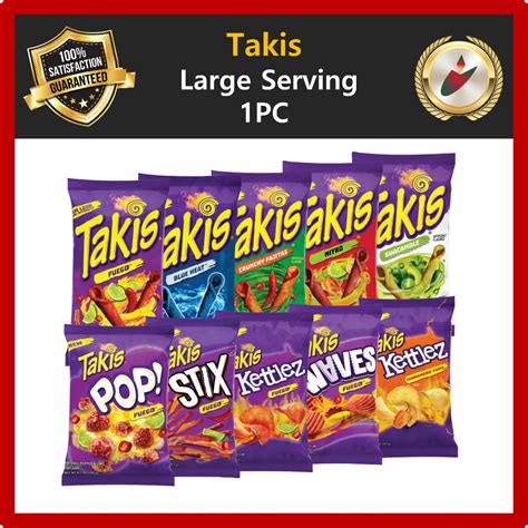 [Barcel] Takis Large Serving 1PCS / Fuego Blue Heat Nitro Guacamole ...