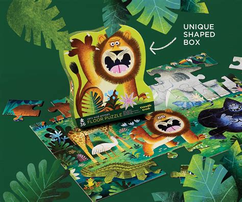 36-Piece Puzzle - Wild Kingdom – Crocodile Creek