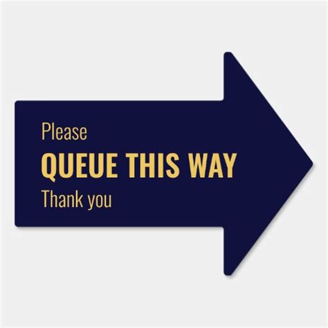 Image result for Queue This Way Sign