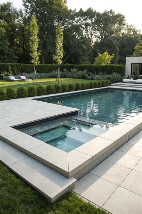 19+ Stylish Modern Pool Coping Ideas