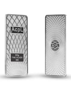 Buy 50 Gm silver Gold Silver Coin Bar Online at Low Price in India Today