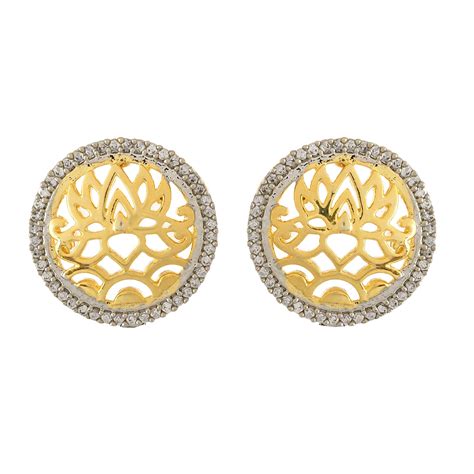 Alpana Floral Filigree Studs – VOYLLA