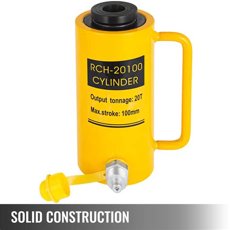 Buy VEVOR 20T 4 inch Hydraulic Cylinder Jack Hollow Single Acting ...