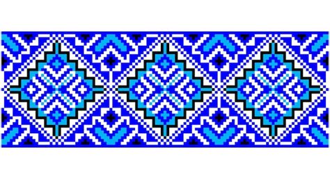 Haftowany dobry jak stary ręcznie robiony haft krzyżykowy etniczny wzór ...