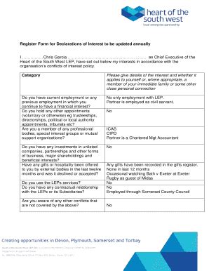Fillable Online heartofswlep co Register Form for Declarations of ...
