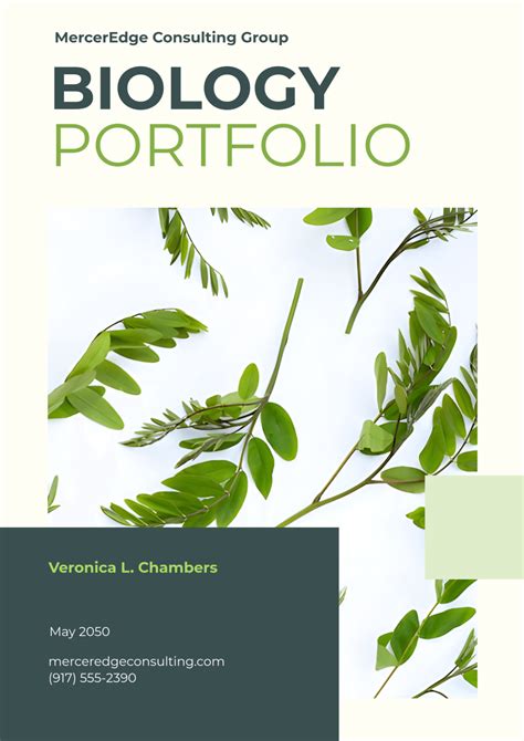 Biology Portfolio Cover Page 的图像结果