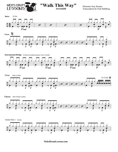 Drum Set Sheet Music Archives - Nick's Drum Lessons