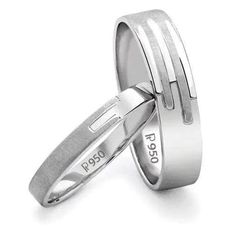 Price Point Plain Platinum Love Bands SJ PTO 234 - Suranas Jewelove