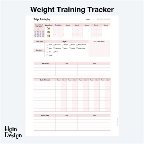 Strength Training Program Template 的图像结果