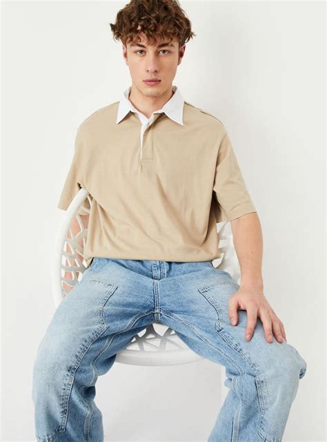 Buy Men Oversized Polo T-shirt Online at just Rs. 699.0 - 1000013010662 ...