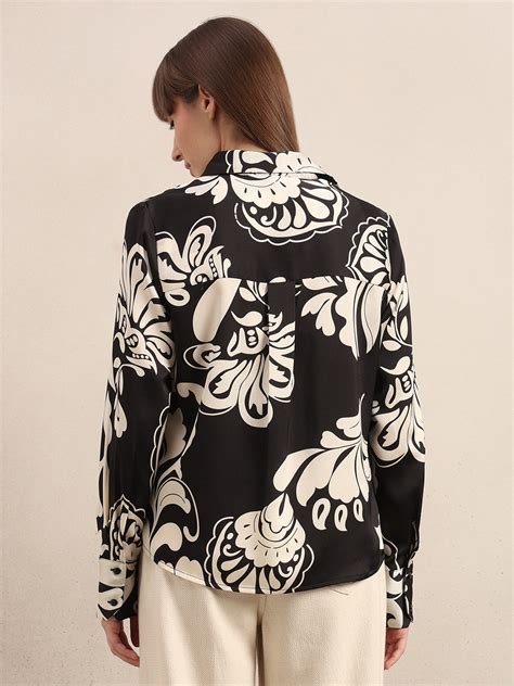 Black Printed Shirt