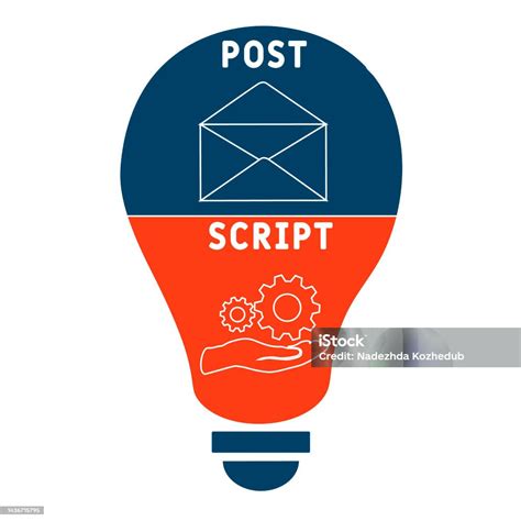 Ps Post Script Acronym Stock Illustration - Download Image Now - Acronym, Article, Closing - iStock