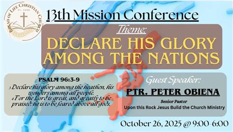 13th Mission Conference - Bread of Life Christian Church - St. John ...