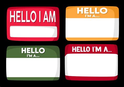 Image result for Hello I AM Sign