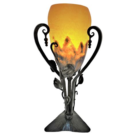 Pair of Art Deco Table Lamps by Cincinnati Artistic Wrought Iron Works ...