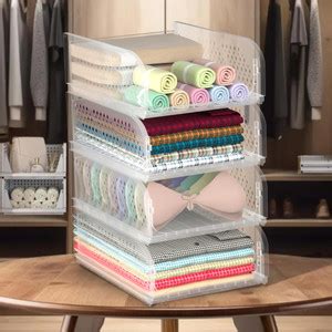 KUBER INDUSTRIES (4 Pcs) Multipurpose Cloth Organizer for Wardrobe ...