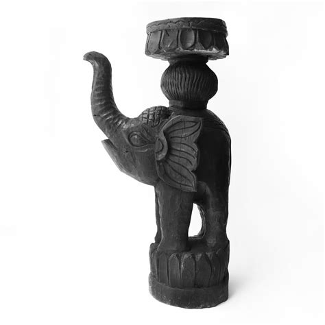 Wooden Trunked Elephant Table Top – The Bengal Store