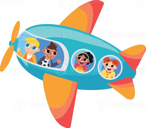 kids in the plane 13928955 PNG - invented by aeroplane
