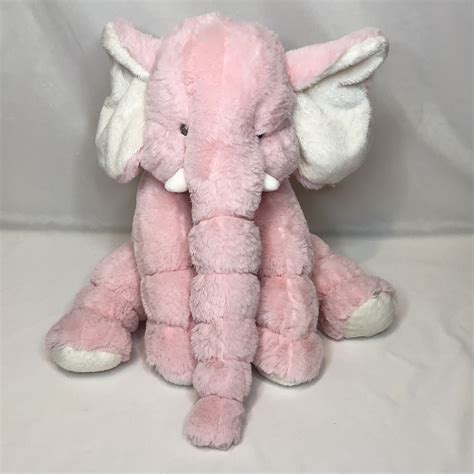 Baby Ganz Collection Pink Jellybean Elephant 14" Plush Soft Floppy ...