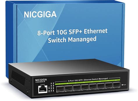 NICGIGA 8 Port 10G SFP+ Ethernet Switch Managed, with 8X India | Ubuy