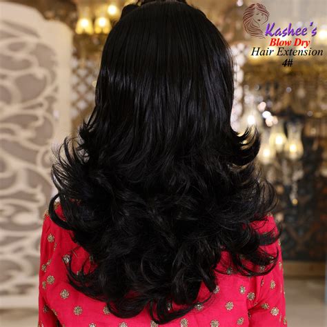 Synthetic Blow Dry Natural Black Hair Extension – Kashees