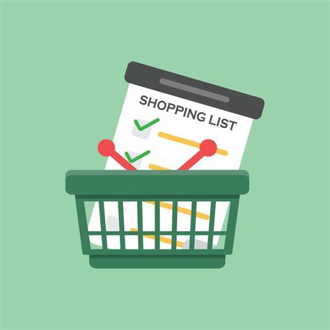 Shopping List Cartoon 的图像结果