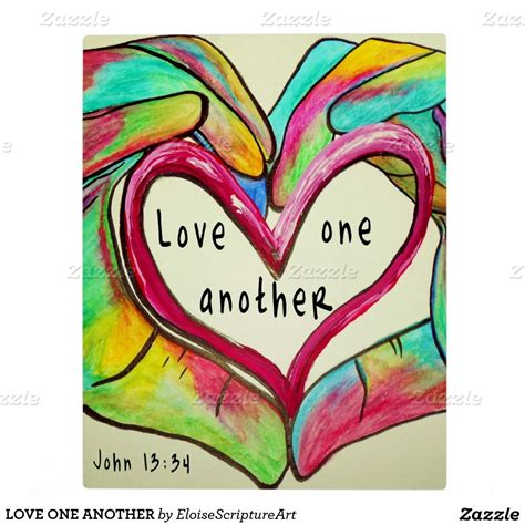 LOVE ONE ANOTHER PLAQUE | Zazzle | Bibel