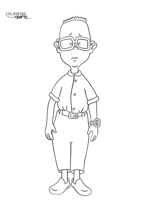 Vince LaSalle Recess Colouring Page - Colouring Crafts