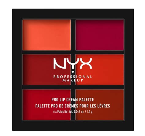 Buy Nyx Professional Makeup Pro Lip Cream Palette, the Reds, 9g Online ...