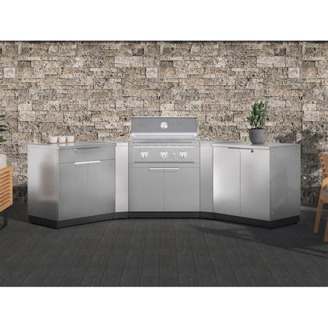 NewAge Products Classic Series 122.95-in W Stainless Steel Stainless ...