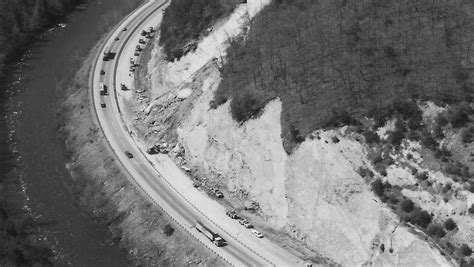 Historic photos of Interstate 40's biggest rockslides
