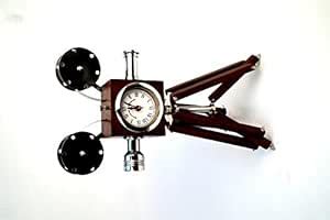 tucasa Vintage Tripod Studio Projector Clock : Amazon.in: Home & Kitchen