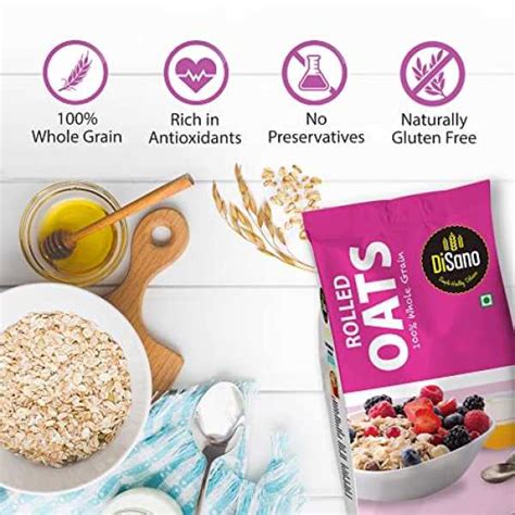 Disano Rolled Oats, Naturally Gluten free, 1kg Price in India, Specs ...