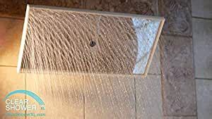 NEW Clear Shower XL - Mirror Model (Large Shower Head) Square 18 inch ...