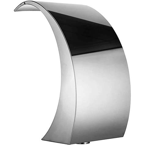 Buy Pool Waterfall Fountain Stainless Steel Fountain, Silver Pool ...