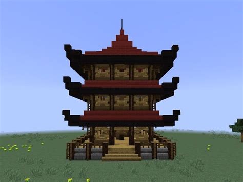 Small Minecraft Pagoda Tutorials 的图像结果
