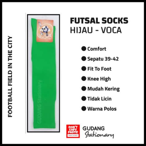 Jual Kaos Kaki Futsal VOCA Hijau - Jakarta Timur - Gudang Stationary ...