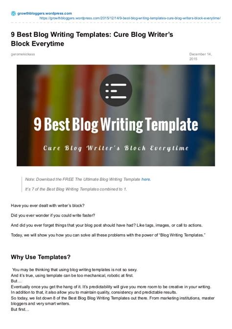 Image result for How to Write a Blog Writing Task