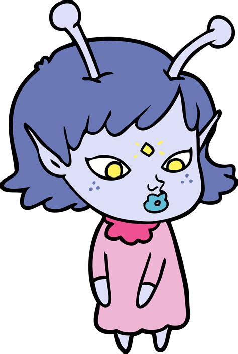 Alien Girl Drawing 的图像结果