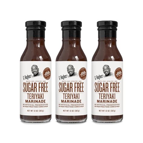 Amazon.com : G Hughes Sugar Free, Teriyaki Marinade - Gluten Free ...