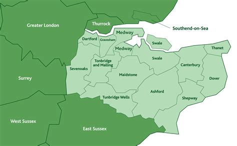 Map Of Kent And West Sussex at Amanda Hackler blog