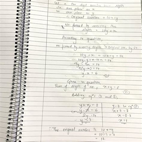 the sum of digits of a two-digit number is 8. If the new numbers formed ...