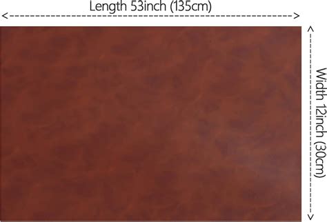 Buy HGUAN Vintage Smooth Solid Color Faux Leather 12X53(30cmX135cm ...