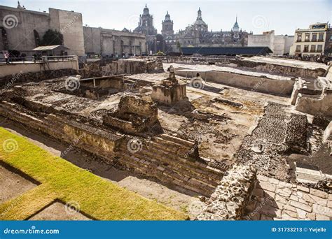 Templo Mayor, Temple, Ruin, Mexico City Stock Image - Image of templo ...