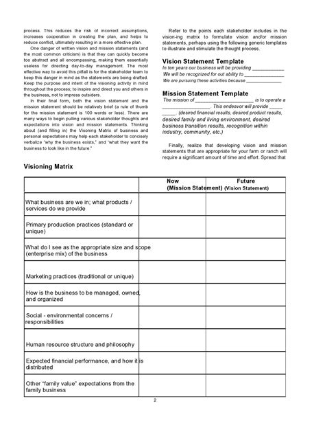 40 Best Vision Statement Templates (+Examples) ᐅ TemplateLab