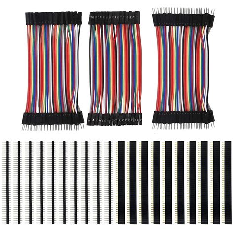 REES52 120pcs 3x10CM Jumper Wires Wire 40pin Male to Female, Male to ...