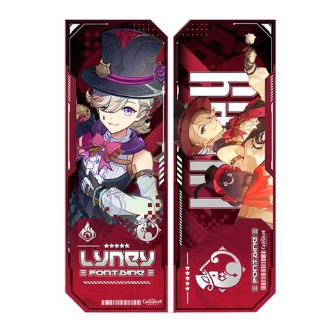 Genshin Impact Fontaine Двустранен Книгоразделител - Lyney