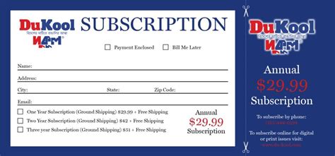 magazine subscription letter format