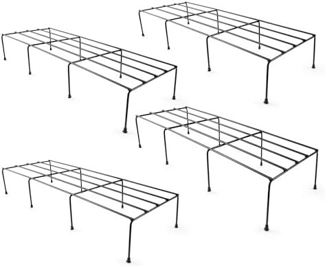 CINAGRO Anti Rust Rectangular Metal Plant Stand (Pack of 2) - 24 inches ...