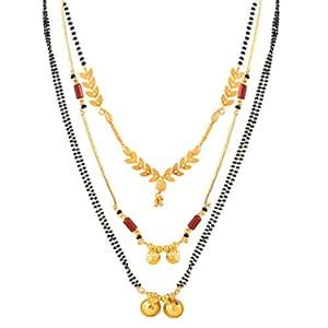 Buy MEENAZ Combo Traditional Temple One Gram Gold Meenakari Copper ...